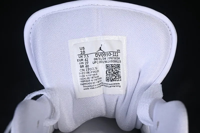 All categories Air Jordan Jordan series basketball shoes Air Jordan 1 Low Air Jordan 1 Low AJ1 Joe 1 new pure white low-top casual sneakers DV0990-111